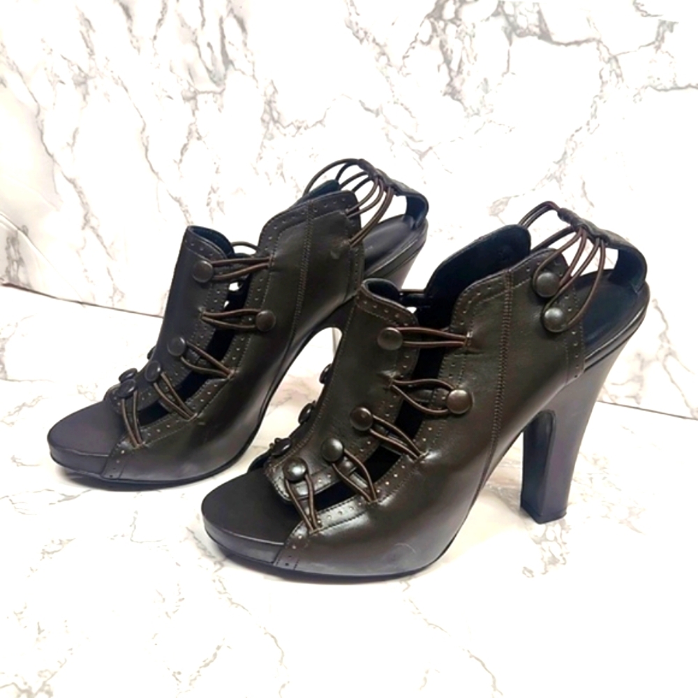 BOTTEGA VENETA Leather Heels size 38 1/2